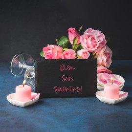 WUWEOT WUWEOT 24 Pack Porcelain Sauce Dish, White Heart-shaped Dip Bowls, 1.5Oz Ceramic Ring Dishes Candle Tray, Seasoning Dishes Appetizer Plates