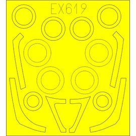 Eduard Mask 1:48 - F-16c/n (tamiya)