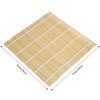 ZFYQ Bamboo Mat for Sushi 3 Pieces, Natural Bamboo Roll