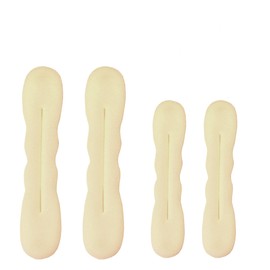 4 Pieces Magic Hair Bun Maker Sponge Hair Foam Twister Easy Perfect Bun Tool (2 Small, 2 Large) (Blonde)