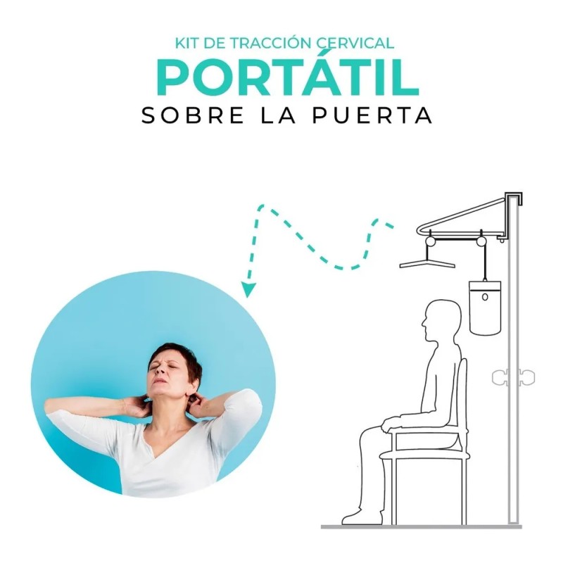 Kit De Tracción Cervical | Relajador De Cuello Soporte