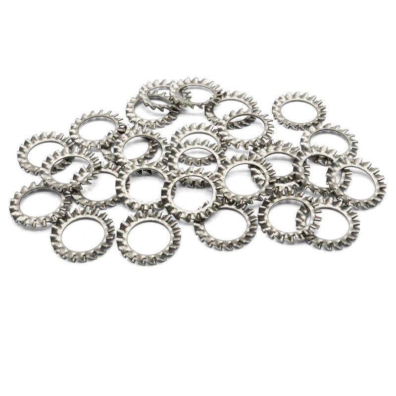Hippo Hardware M2 (2mm) External Toothed Shakeproof Lock Washers Serrated