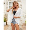 Chunoy Women Summer Chiffon Kimono Cardigan Open Front Loose Tops