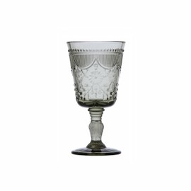 Fortessa Debutante Glass Goblet, Set of 6, 10 Ounce, Smoke Gray