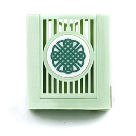 Belle Aroma Plugables ScentSlide Night Light Electric Aromatherapy Home Fragrance Diffuser - with 1 Tahitian Vanilla Fragrance Wafer - Celtic Knot/Sea Glass - for Bathroom, Bedroom, Hallway, Kitchen