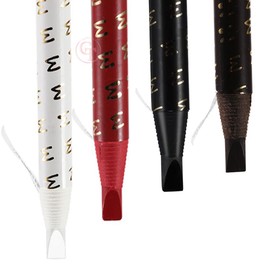 TgoBeauty 6pcs Peel-Off Eyebrow Pencil Microblading Eyebrow Pencil Tattoo Eyebrow Makeup Natural Long Lasting Eye Brow Permanent Makeup (Red)