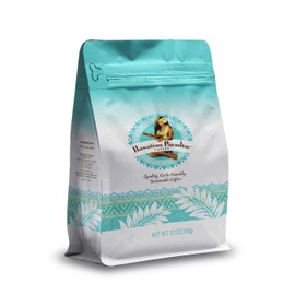 Hawaiian Paradise Coffee Ground - 100% Arabica Coffee Premium Rich flavored Bold Signature Brewed Coffee from the Finest Beans (Vanilla Macadamia Nut Ground, 12oz.)