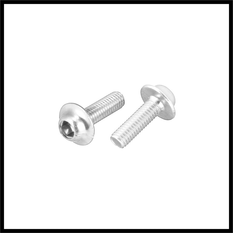 Hihaha 10pcs M5 5mm Motorcycle Windscreen Screw Fairing Bolt Silver