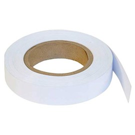 Vinyl Slatwall Insert Roll in White - 0.010 Thick x 1.25 W Inches 130 Feet Long