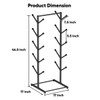 Tuohours Skateboard Racks Floor Stand Holder, Freestanding 5-Tier Skateboard Storage