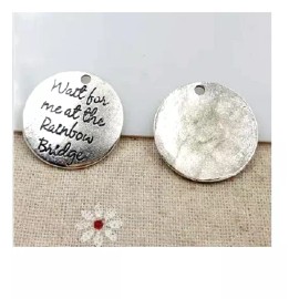 Fashion Jewelry MEMORIAL LOVE RAINBOW SPIRITUAL FAMILY Charm 18" 925 Sterling Silver Necklace