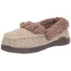 MUK LUKS Women's Anais Moccasin, Oatmeal Birdseye, Medium