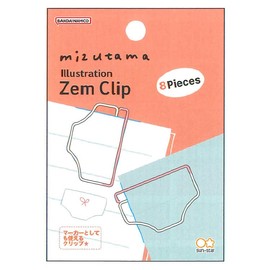 Sunstar Stationery S2837420 Mizutama Clip Illustration Zem Clip Pants