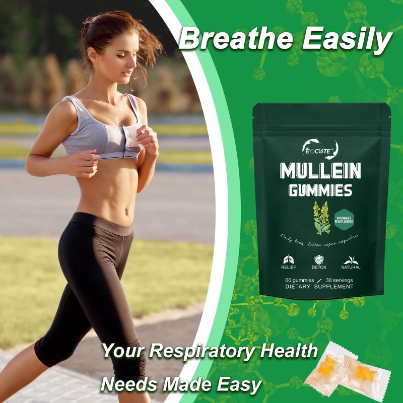 9 in 1 Mullein Leaf Extract Gummies for Lung Cleanse,