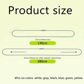 WADY 6Pcs Multifunctional Garbage Can Bands,Adjustable Trash Can Bands Set,Heavy Duty Rubber Bands Fit 8-33 Gallon Trash Cans, Secure Litter Box & Garbage Bags Indoor/Outdoor for Home, Office, School