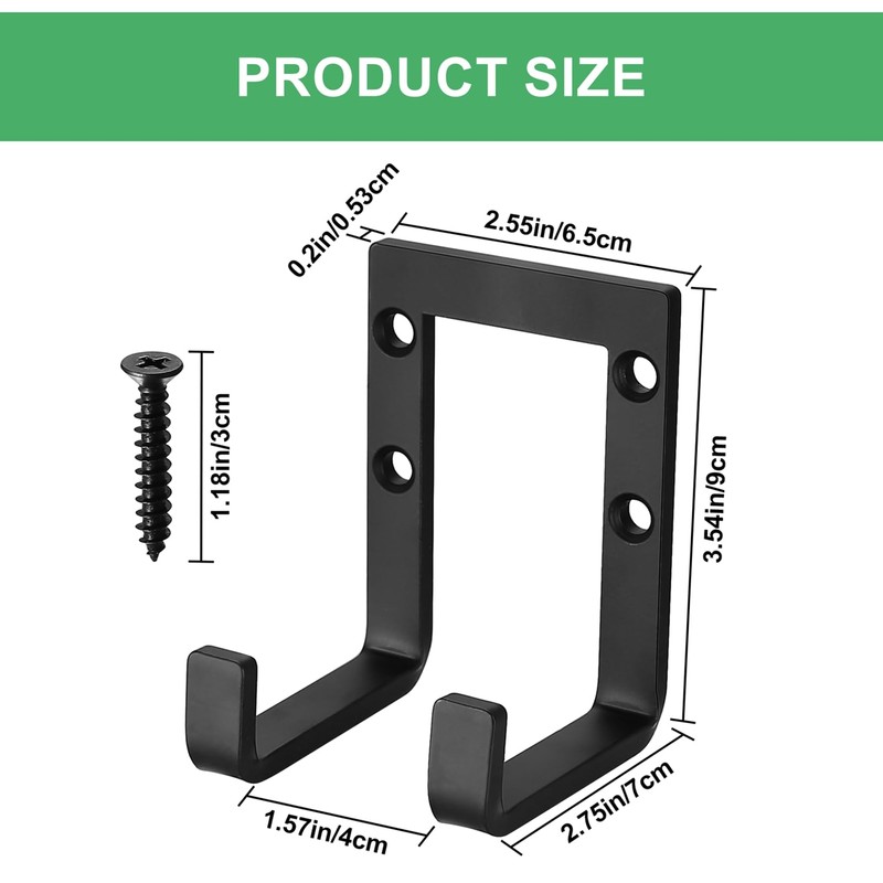 HAOCHEN 4 Pcs Heavy Duty Garage Hooks, Garage Storage Utility