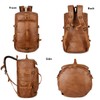 Baosha Stylish Vegan Leather Men Weekender Travel Duffel Tote Bag