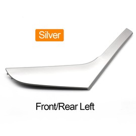 Fouedy Interior Car Front Rear Left Right Door Handle Cover Panel Trim Replacement for VW Golf 6 Sedan GTI MK6 2009-2014 (Silver Left)