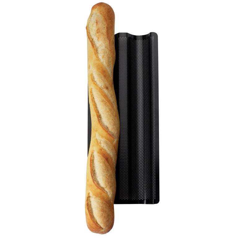 Mrs. Anderson's Baking Non-Stick Double Baguette Pan, Carbon Steel, European
