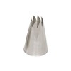 Ateco French Star Piping Tip 886 Silver Stainless Steel