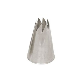 Ateco French Star Piping Tip 886 Silver Stainless Steel