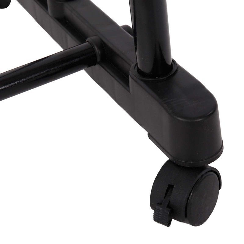 DESIGNSCAPE3D Rolling Clothing Garment Rack with Shoe Shelf, Stainless Steel,