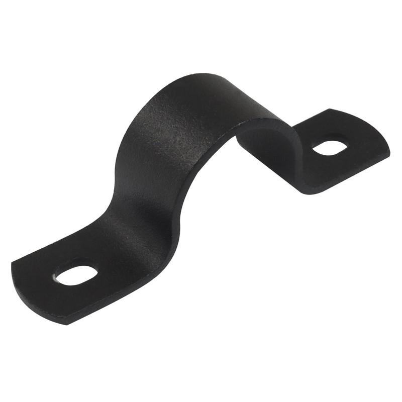 Zorfeter 12 Pack 1"/25mm Pipe Strap, Black U-Clamps Metal Clamps