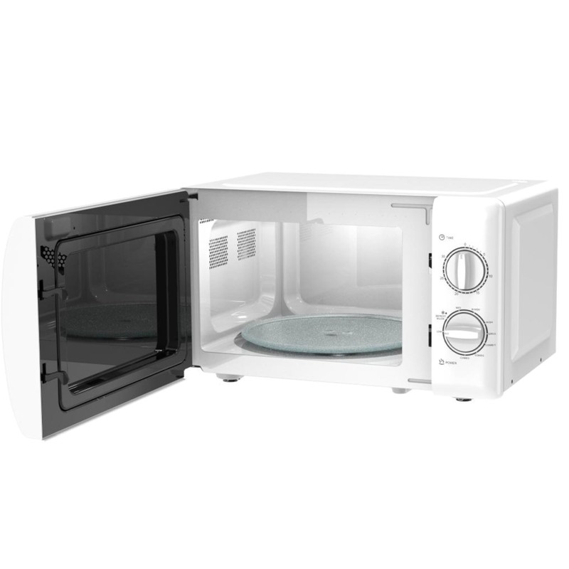 IMPECCA Countertop Microwave Oven Retro Mechanical Dials 5 Modes Timer