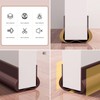 Meiliyizu Soundproof Door Seal, PVC Door Draft Stopper, Noise Reduction