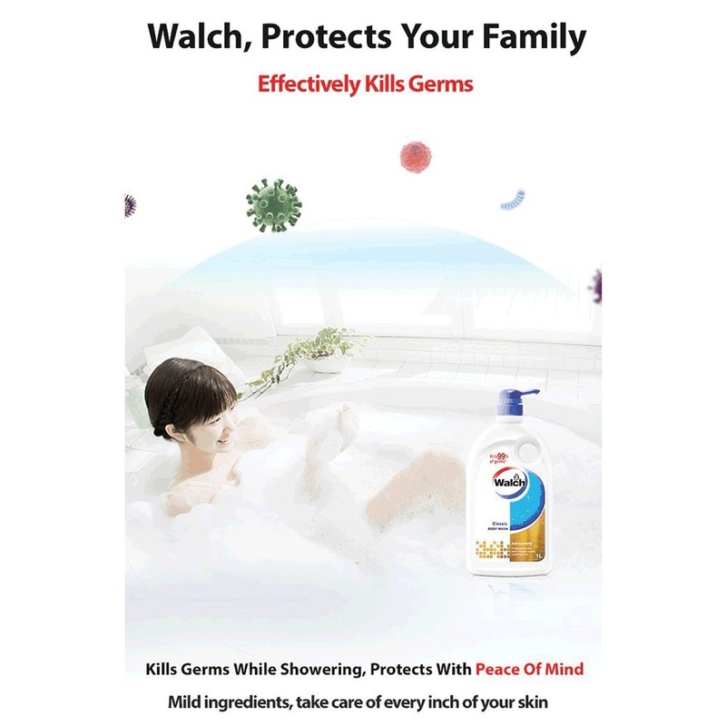 Walch [Special Bundle] Walch Anti-Bacterial Body Wash - Classic (1L)