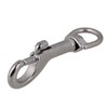 BQLZR 70mm Silver 304 Stainless Steel Swivel-Eye Bolt Snap Hook