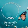 PCTJYFU Infinity Butterfly/Dolphin Bracelet 925 Sterling Silver Infinity Symbol Bracelet