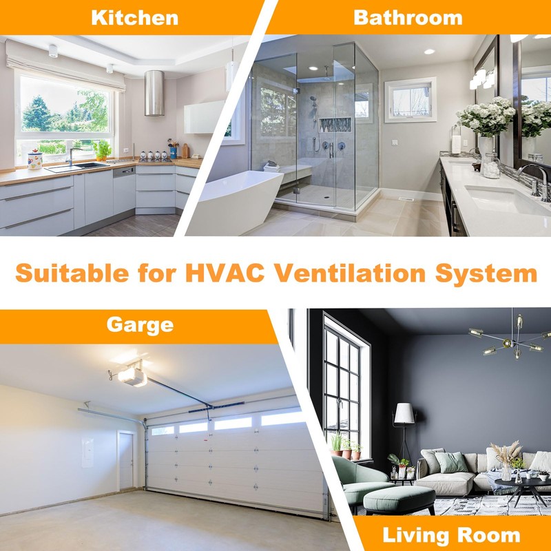 PATIKIL 3" Duct Damper Flap, 304 Stainless Steel HVAC Manual