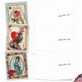 The Best Card Company - 20 Mother's Day Cards Bulk (4 x 5.12 Inch) - Loving Small Note Card Set - All Decked Out AM2381MDG-B2x10