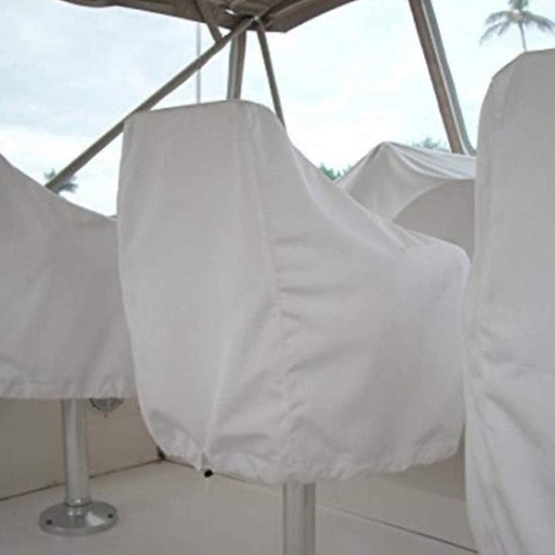 Marsrut 2 Pack Boat Cover, Outdoor Waterproof Pontoon Captain Bench