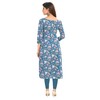 Miraan Kurti de algodón Readymade para mujer (3XL azul), Azul,