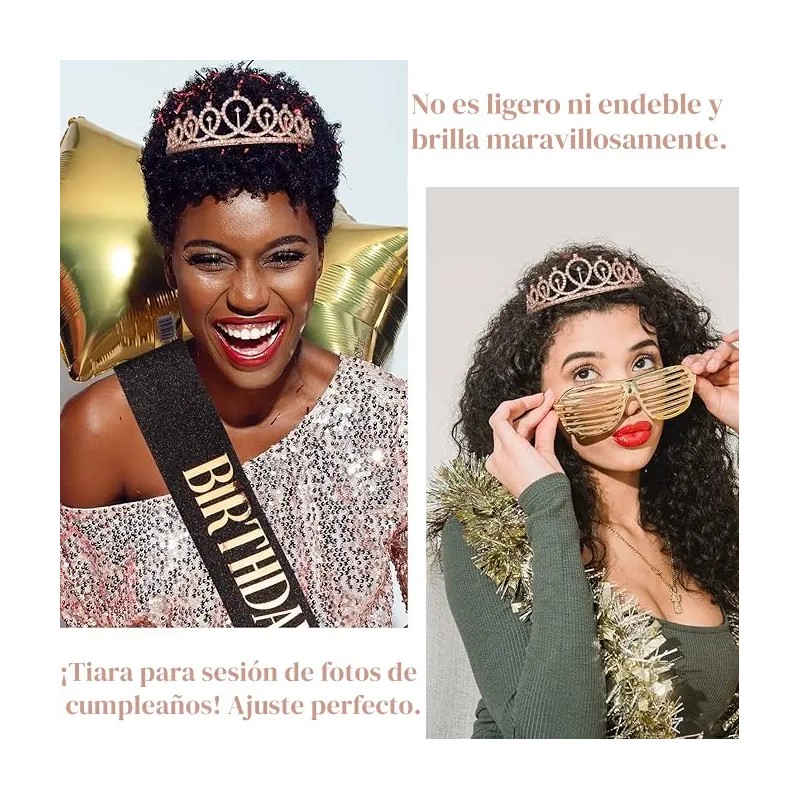 Accesorios Diadema Coronas Princesas Cumpleaños