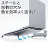 Sanwa Direct 100-CR012 Laptop Stand, Compatible with 11-15.6 Models, Steel,