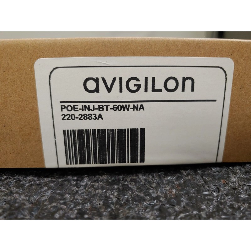 AVIGILON POE-INJ-BT-60W-NA PN 220-2883A POE Injector