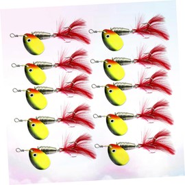 iplusmile 10pcs Metal Fishing Lures Sequins Baits for Freshwater Fishing Accessories for Bass Carp