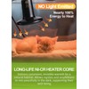 OMAYKEY 2-Pack 150W Ceramic Heat Lamp with 1-pcs Digital-Thermometer, Infrared