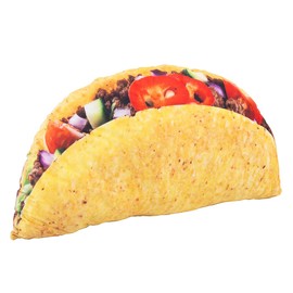 ZIGFRUIT Taco Plush Pillow Mexican Food Funny 3D Giant Food Plush Stuffed Pillow Novelty Throw Cushion Stuffed Animal Toy 23"
