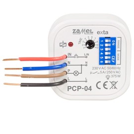 PCP 04 Timer 0,1s ÷ 10DAYS SPST NO 250VAC/5 A 230VAC Canned – 20 ÷ 60 °C Zamel