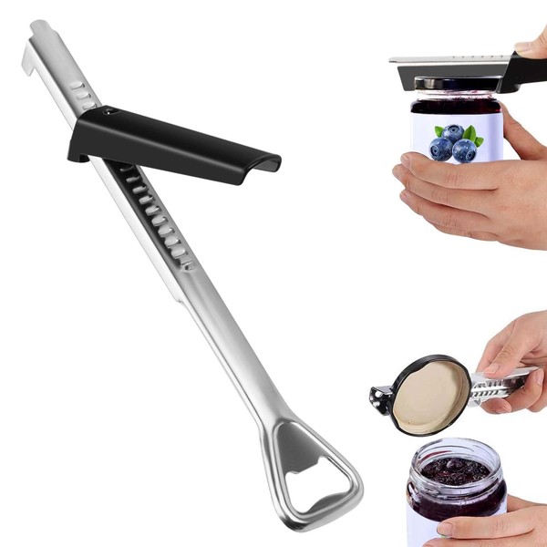 Jar Opener, Screw Lid Opener, Bottle Opener for Seniors, Adjustable