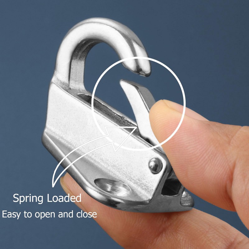Atibin Outdoor Coat Hanging Hook Stainless Hat Marine Screw Hooks