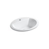 Kohler K-2699-1-0 Bryant Oval Self-Rimming Bathroom Sink with Single-Hole Faucet