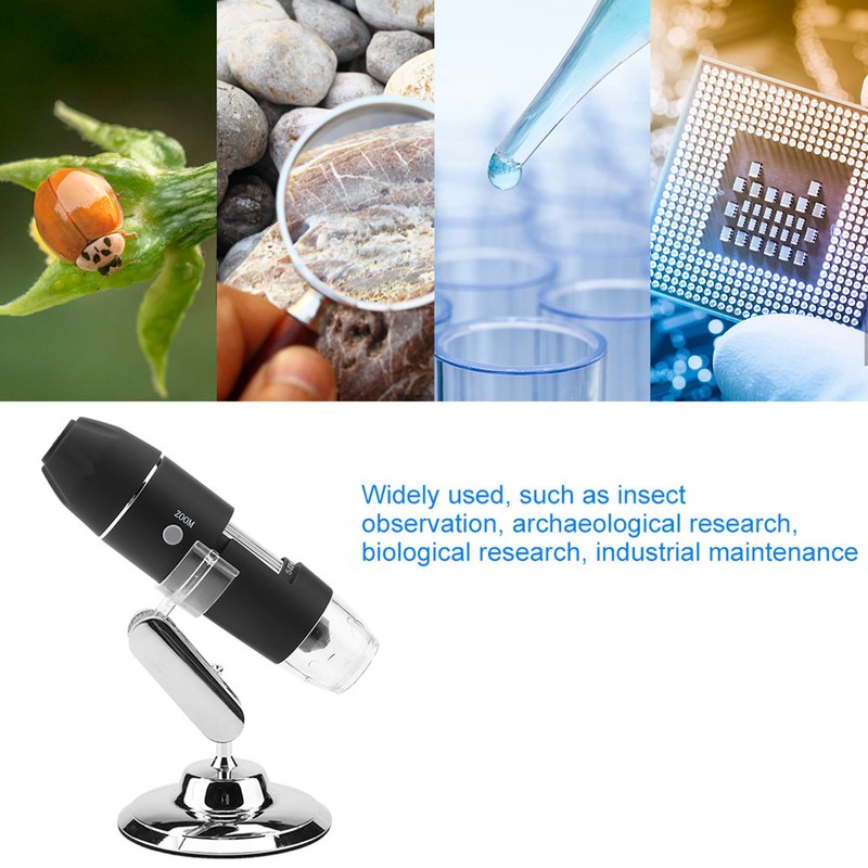 Professional Digital Electronic Microscope 1000X Magnifier Analog AV Output (,