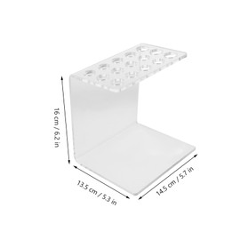 Outanaya Acrylic Beauty Scissor Holder Stand for Hairdressing Tools Transparent Storage Case for Shears and Combs Neat Organization and Quick Access for Salons and Stylists