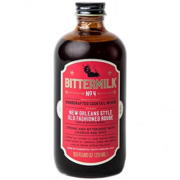 Bittermilk No.4 New Orleans Style Old Fashioned Rouge – Old Fashioned Mix - All Natural Handcrafted Cocktail Mixer – Makes 17 Cocktails