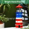 WDLFCGC Solar Powered Lighthouse - 12" Tall Solar Lighthouse with